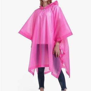 TWO 2-PACKS Pink Rain Poncho